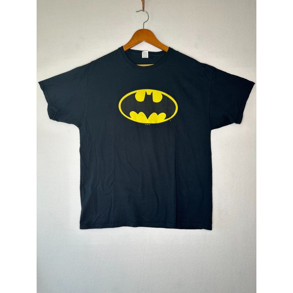 Batman Black Short Sleeve Graphic T-Shirt Mens Size XL Logo Tee